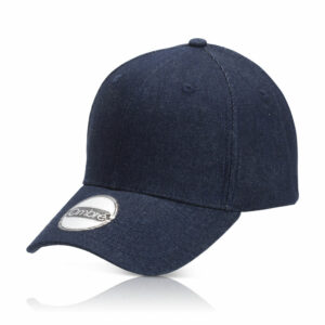 כובע מצחיה ג'ינס עם מיתוג לוגו